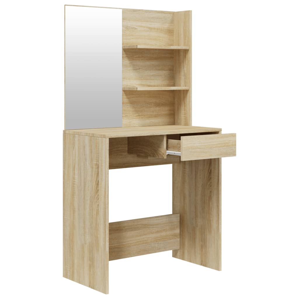 Sonoma Oak Dressing Table Set 74.5x40x141 cm