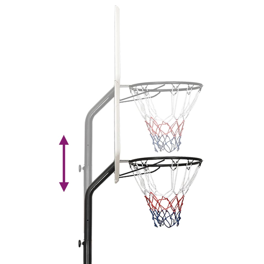 Basketball Stand White 282-352 cm Polyethylene