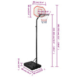 Basketball Stand White 282-352 cm Polyethylene