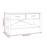 Meuble TV 82x38x45 cm Bois d'ingénierie