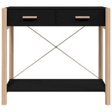 Table console Noir 82x38x75 cm Bois d'ingénierie