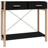 Table console Noir 82x38x75 cm Bois d'ingénierie