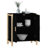 Buffet Noir 62x38x70 cm Bois d'ingénierie