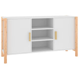 White Sideboard 107x38x60 cm Engineered Wood