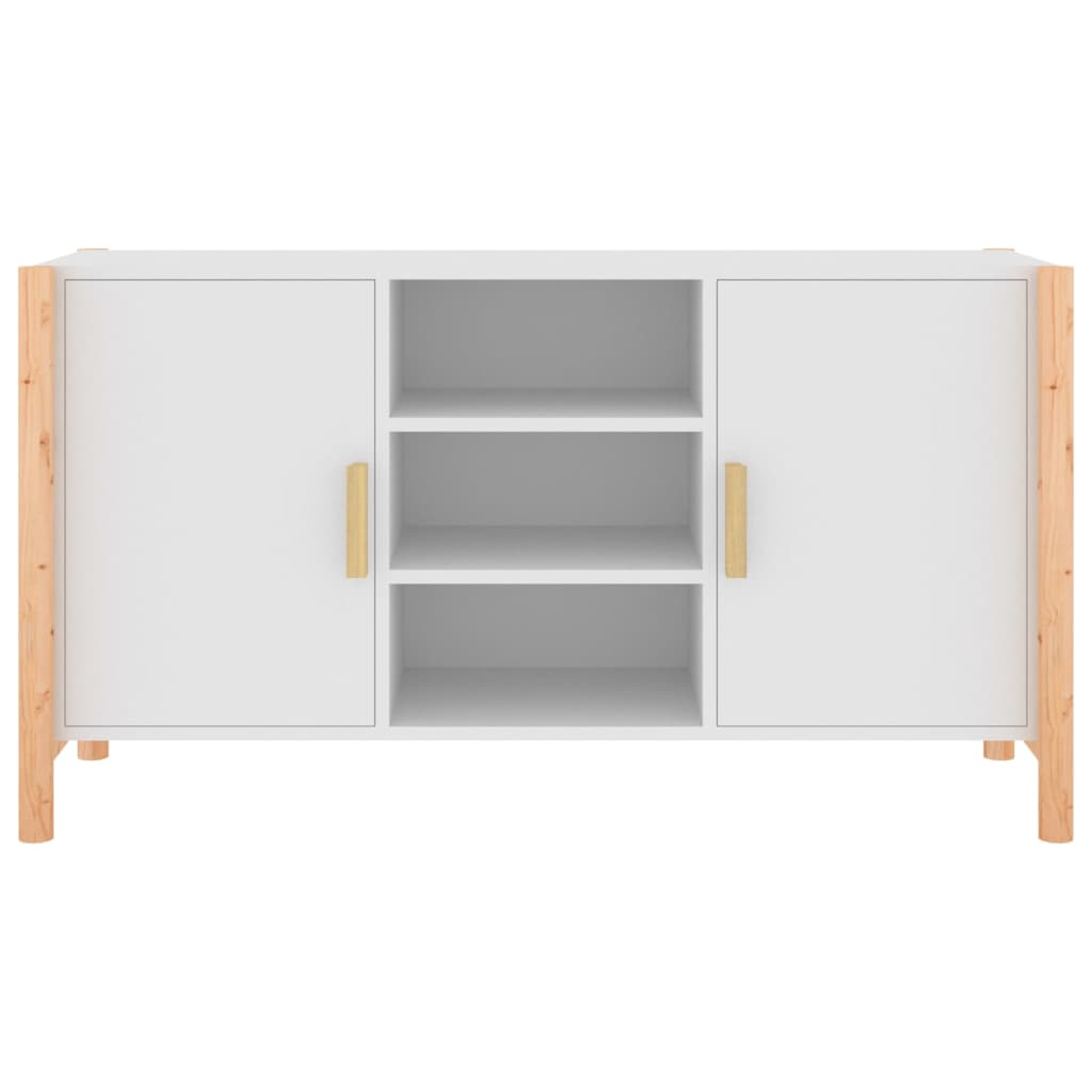 White Sideboard 107x38x60 cm Engineered Wood