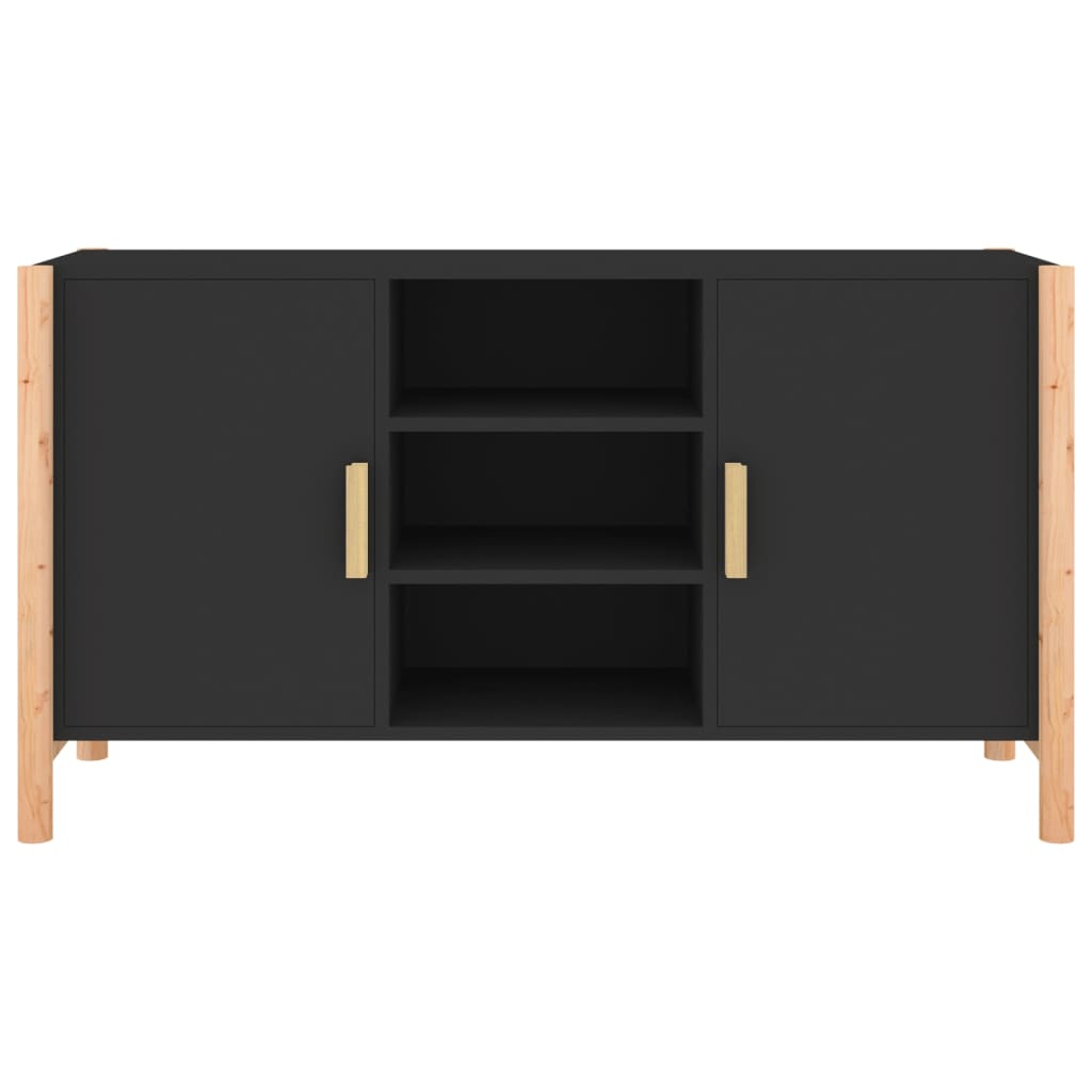 Buffet Noir 107x38x60 cm Bois d'ingénierie