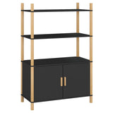 Buffet haut Noir 80x40x121 cm Bois d'ingénierie