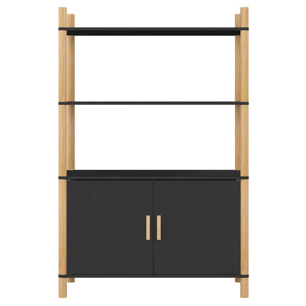 Buffet haut Noir 80x40x121 cm Bois d'ingénierie