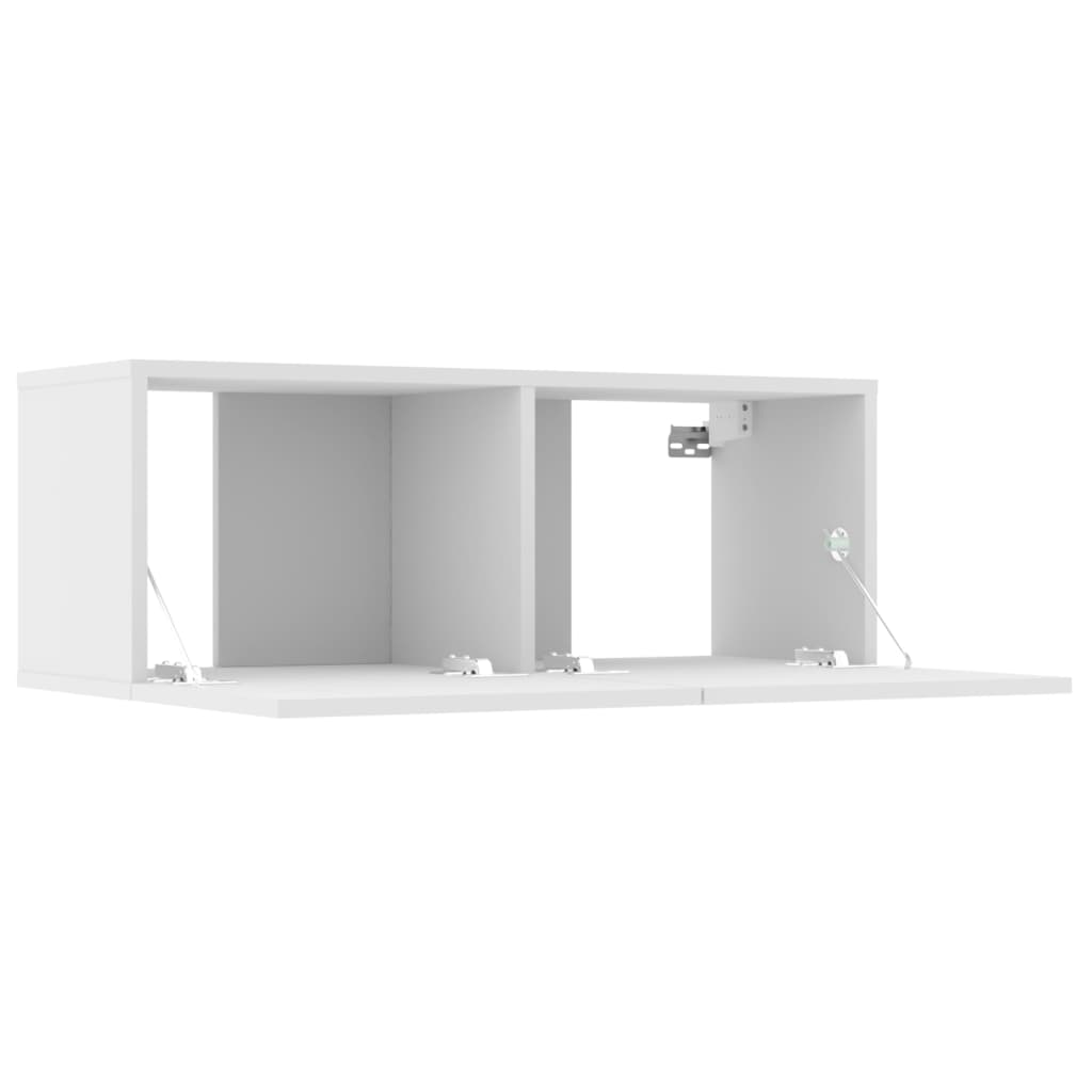 Meubles TV 4 pcs blanc 80x30x30 cm bois d'ingénierie