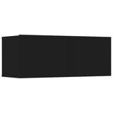 Meubles TV 4 pcs Noir 80x30x30 cm Bois d'ingénierie