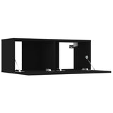 Meubles TV 4 pcs Noir 80x30x30 cm Bois d'ingénierie