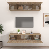 Meubles TV 4 pcs chêne sonoma 80x30x30 cm bois d'ingénierie