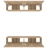 Meubles TV 4 pcs chêne sonoma 80x30x30 cm bois d'ingénierie