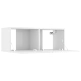 Meubles TV 4 pcs Blanc brillant 80x30x30 cm Bois d'ingénierie