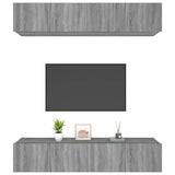 Meubles TV 4 pcs sonoma gris 80x30x30 cm bois d'ingénierie