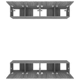 Meubles TV 4 pcs sonoma gris 80x30x30 cm bois d'ingénierie