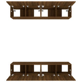 Meubles TV 4 pcs chêne marron 80x30x30 cm bois ingénierie