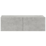 Meubles TV muraux 4 pcs Gris béton 100x30x30 cm