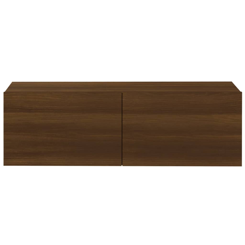 Meubles TV muraux 4 pcs chêne marron 100x30x30 cm