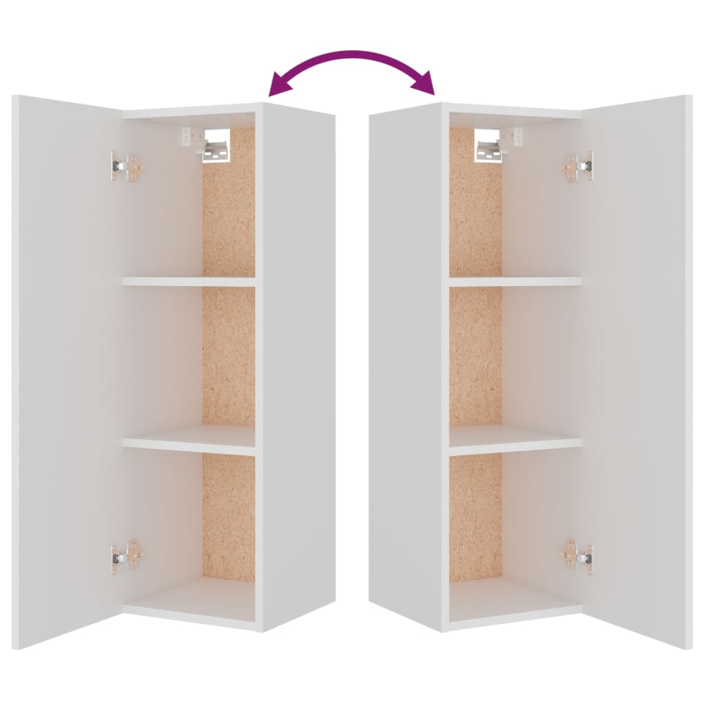 Ensemble de meubles TV 4 pcs Blanc Bois d'ingénierie