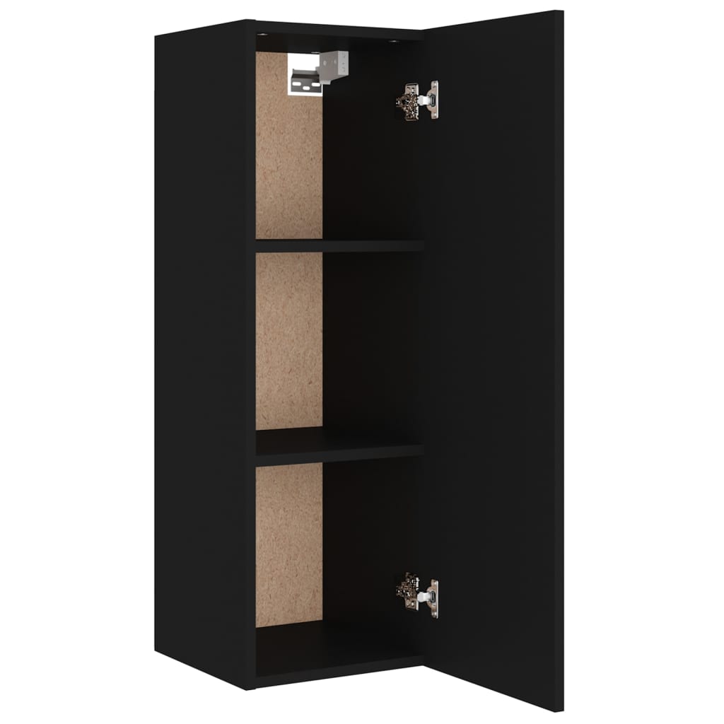 Ensemble de meubles TV 4 pcs Noir Bois d'ingénierie