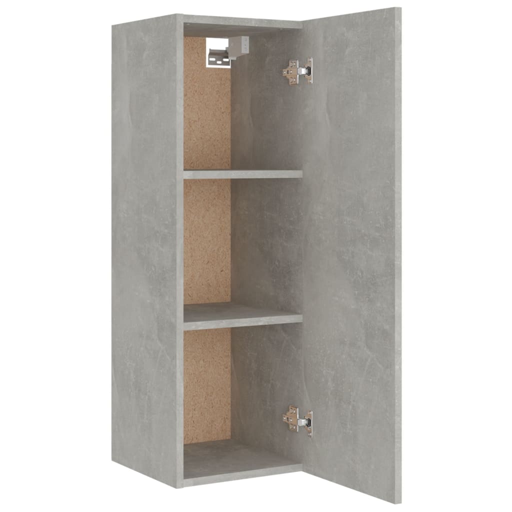 Ensemble de meubles TV 4 pcs Gris béton Bois d'ingénierie