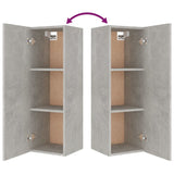 Ensemble de meubles TV 4 pcs Gris béton Bois d'ingénierie