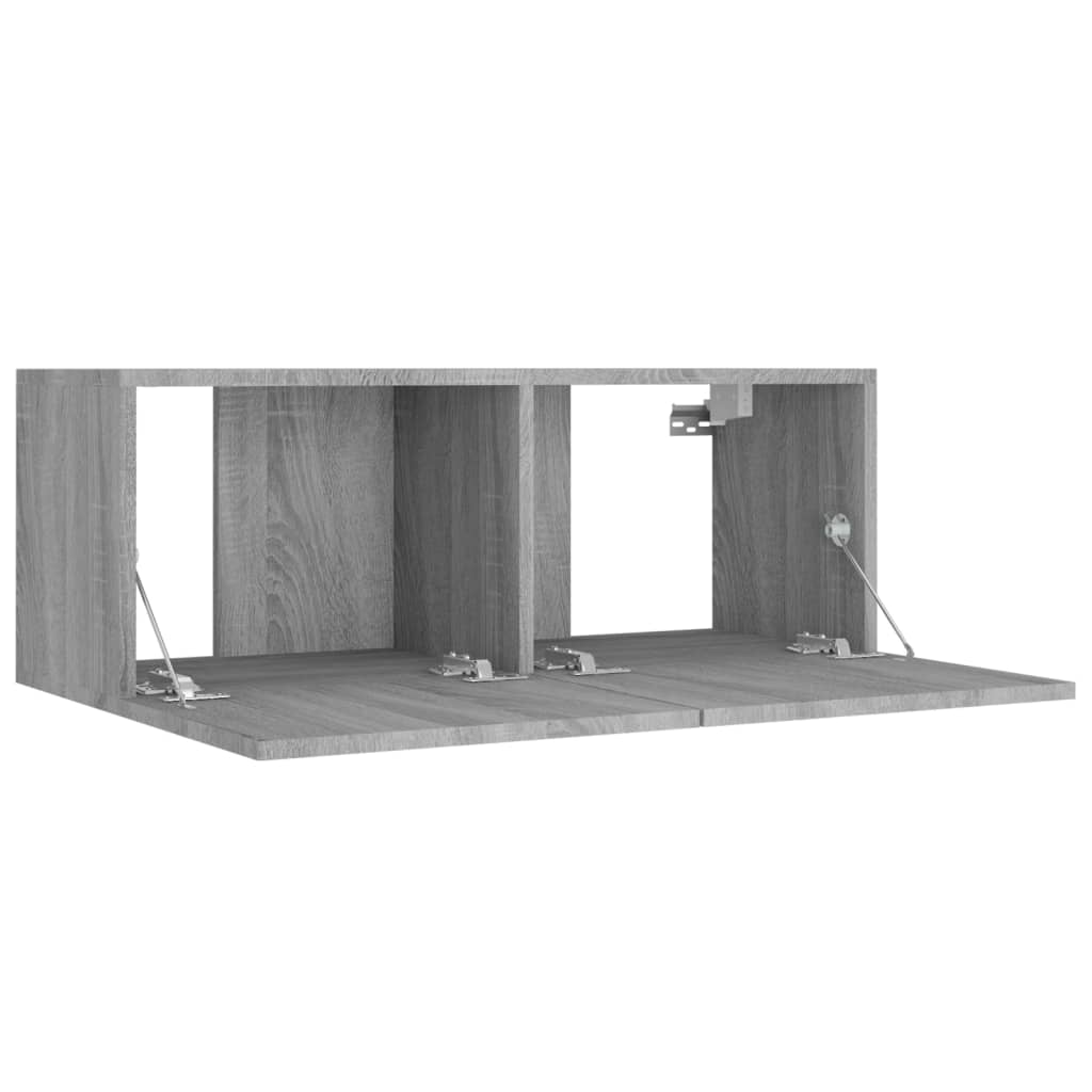 Ensemble de meubles TV 4 pcs Sonoma gris Bois d'ingénierie