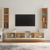 Ensemble de meubles TV 4 pcs Chêne sonoma Bois d'ingénierie