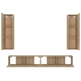 Ensemble de meubles TV 4 pcs Chêne sonoma Bois d'ingénierie