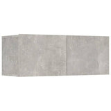 Ensemble de meubles TV 8 pcs Gris béton Bois d'ingénierie