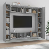 Ensemble de meubles TV 8 pcs Sonoma gris Bois d'ingénierie