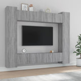 Ensemble de meubles TV 8 pcs Sonoma gris Bois d'ingénierie