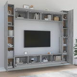 Ensemble de meubles TV 8 pcs Sonoma gris Bois d'ingénierie