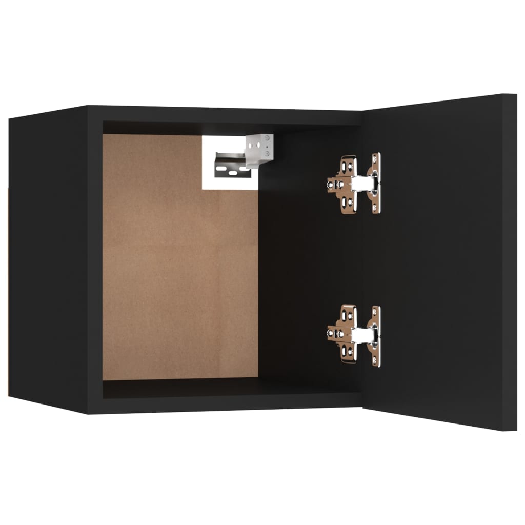 Ensemble de meubles TV 5 pcs Noir Bois d'ingénierie