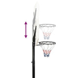 Support de basket-ball Blanc 258-363 cm Polyéthylène