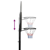 Support de basket-ball Noir 258-363 cm Polyéthylène