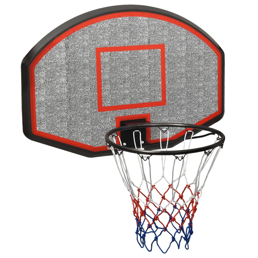 Black basketball backboard 90x60x2 cm Polyethylene