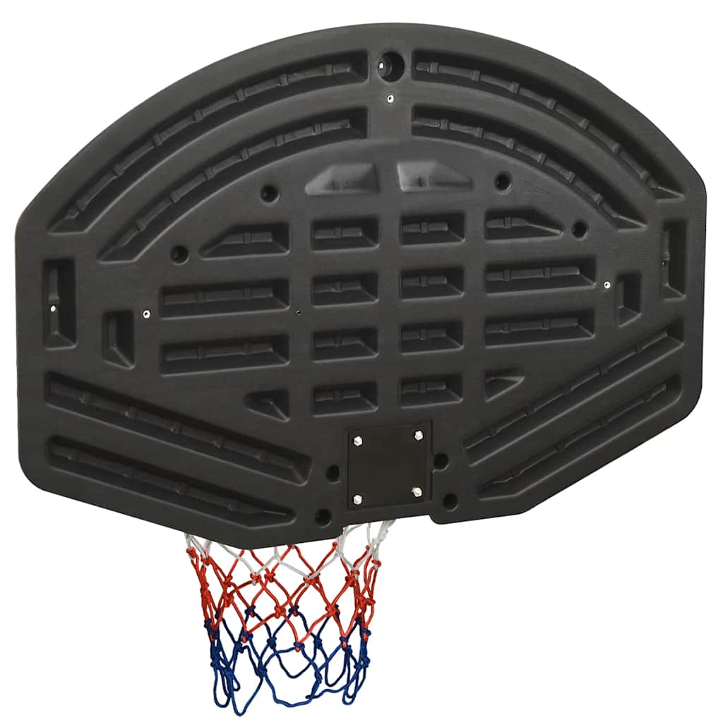 Black basketball backboard 90x60x2 cm Polyethylene