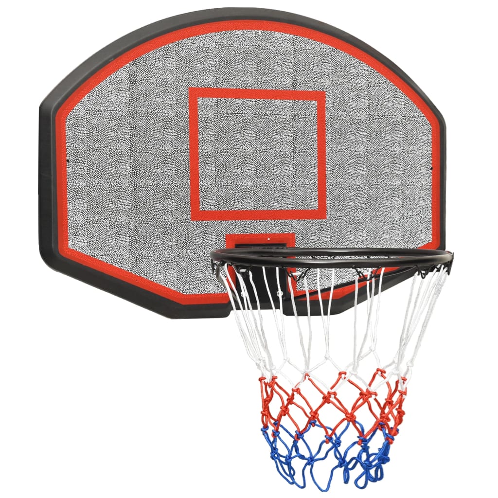 Black basketball backboard 71x45x2 cm Polyethylene