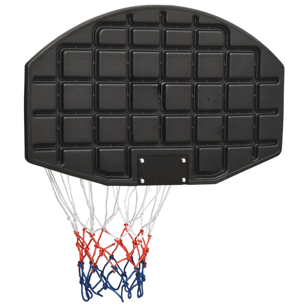 Black basketball backboard 71x45x2 cm Polyethylene