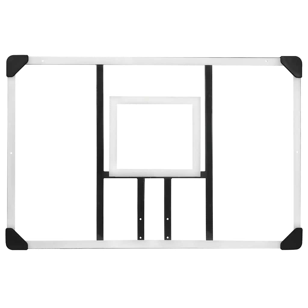 Panneau de basket-ball Transparent 106x69x3 cm Polycarbonate