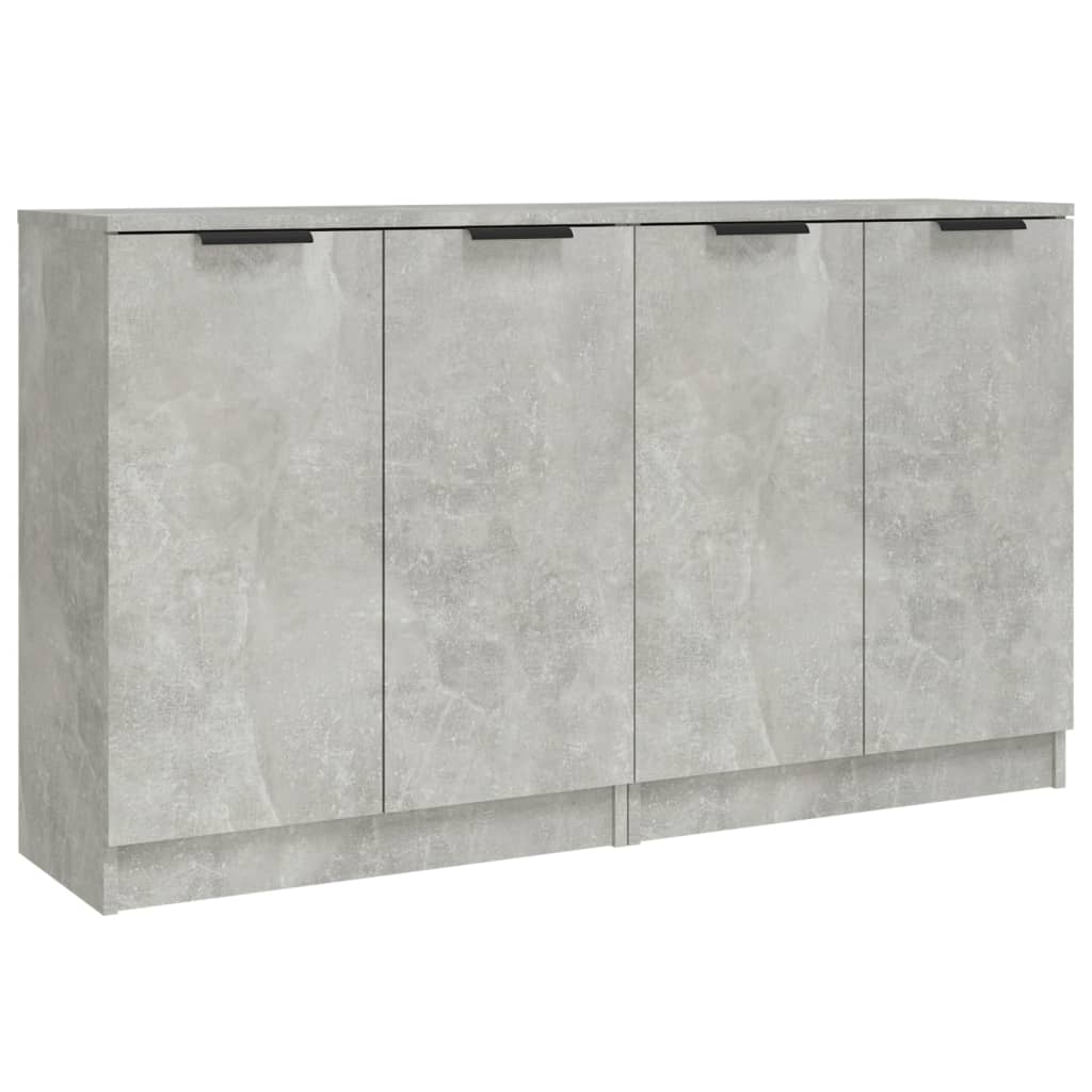 Buffets 2 pcs Gris béton 60x30x70 cm Bois d'ingénierie