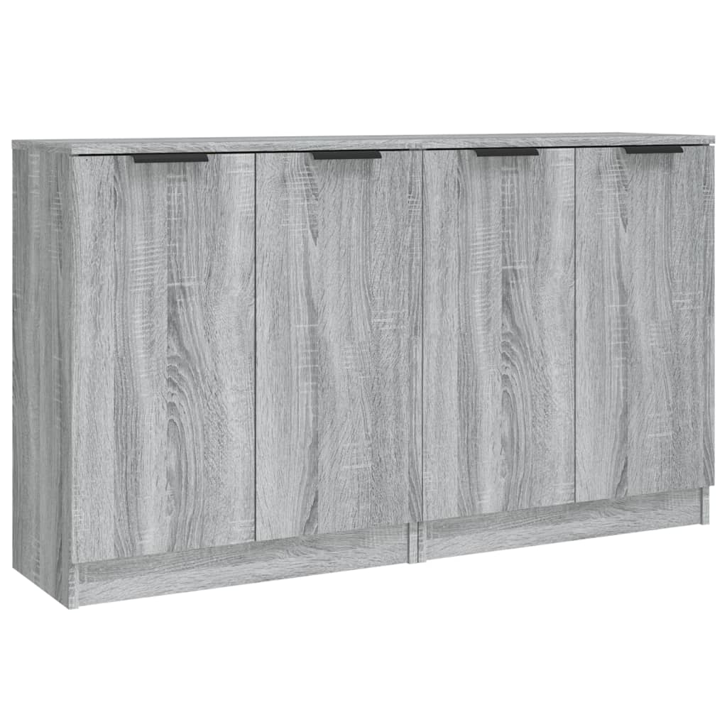 Buffets 2 pcs Sonoma gris 60x30x70 cm Bois d'ingénierie