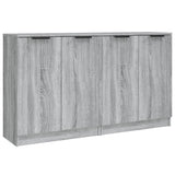 Buffets 2 pcs Sonoma gris 60x30x70 cm Bois d'ingénierie