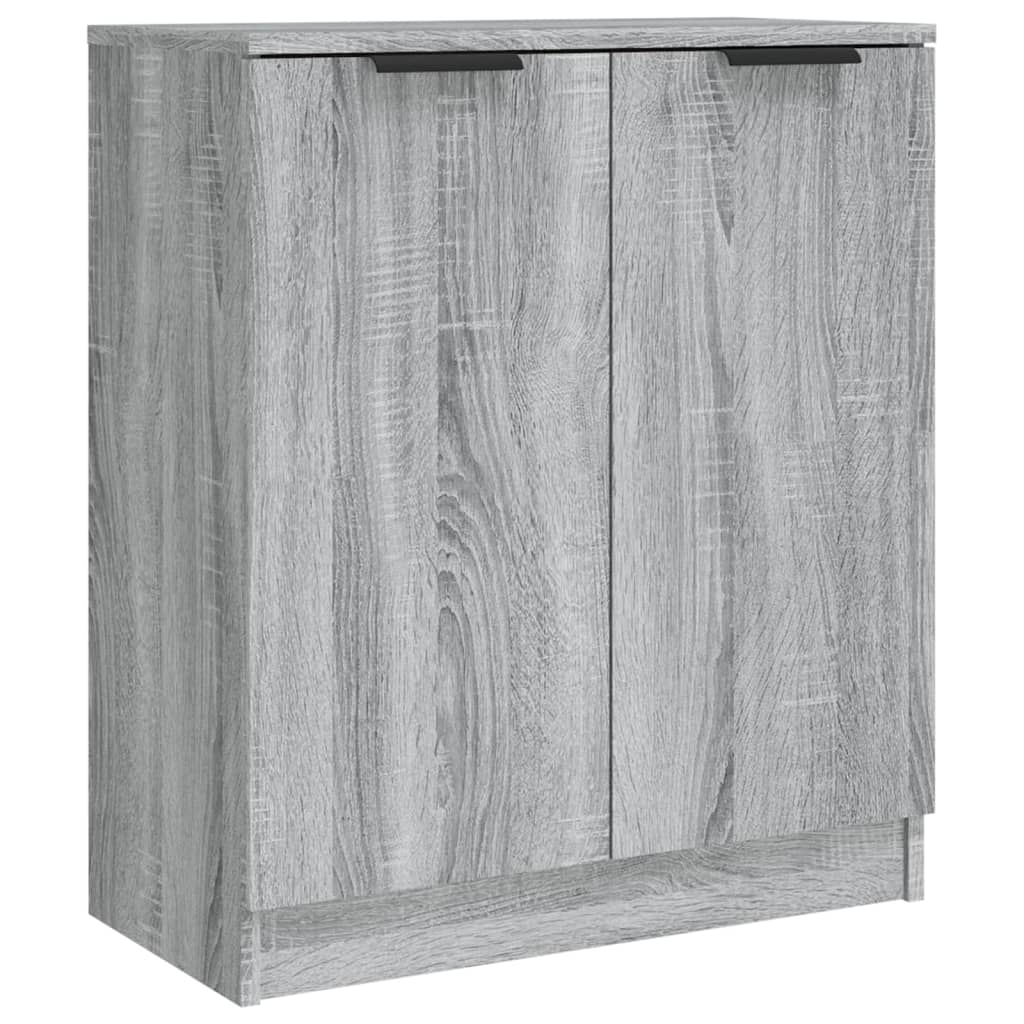 Buffets 2 pcs Sonoma gris 60x30x70 cm Bois d'ingénierie