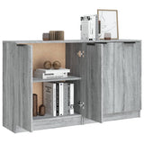 Buffets 2 pcs Sonoma gris 60x30x70 cm Bois d'ingénierie