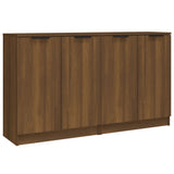 Buffets 2 pcs chêne marron 60x30x70 cm Bois d'ingénierie