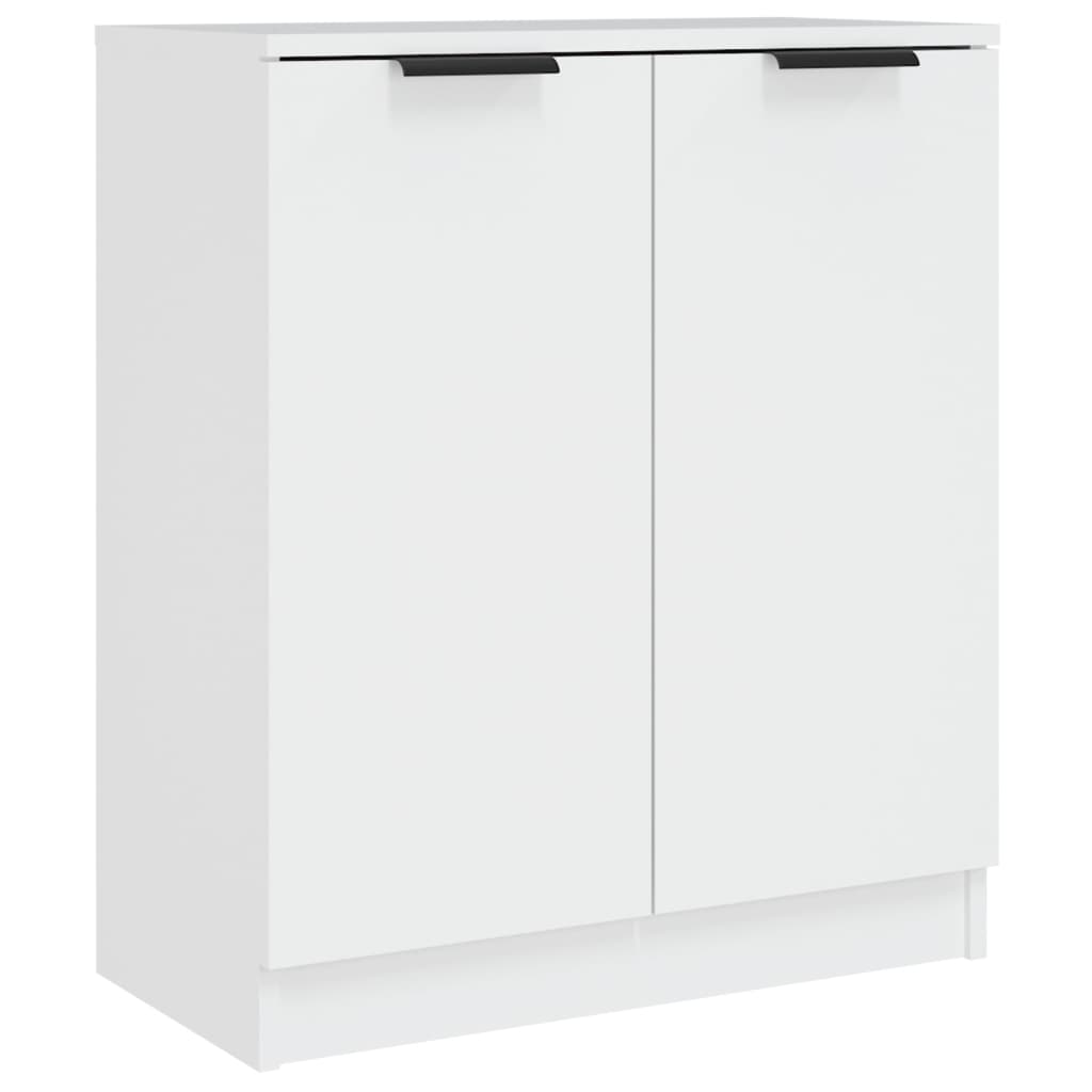 Buffets 3 pcs Blanc Bois d'ingénierie