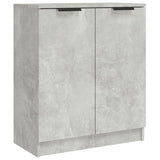 Buffets 3 pcs gris béton bois d'ingénierie